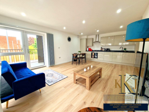 living room, furnished flat, modern interiors, London properties, KKJ Consultants, stylish lounge